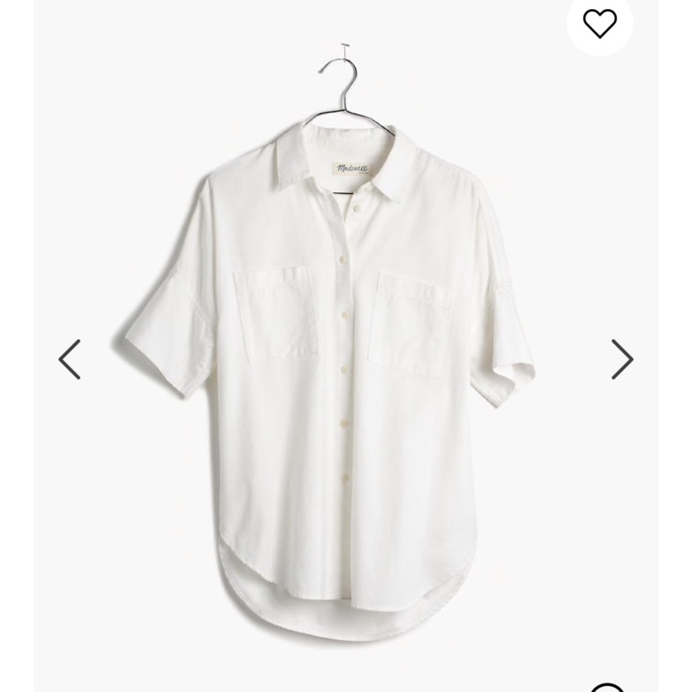 White madewell cotton courier shirt